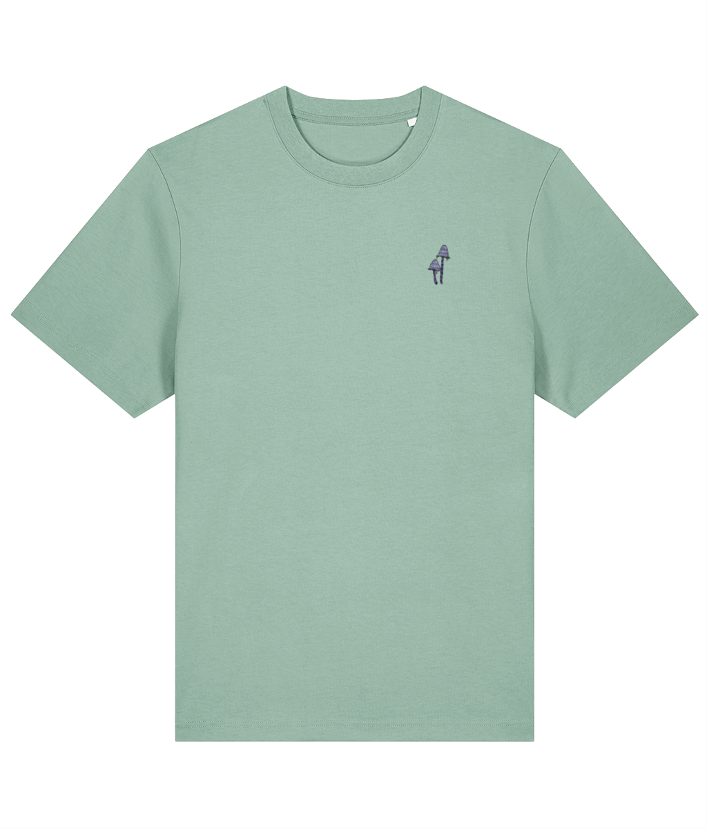 Shaggy Mane Embroidered Organic Tee