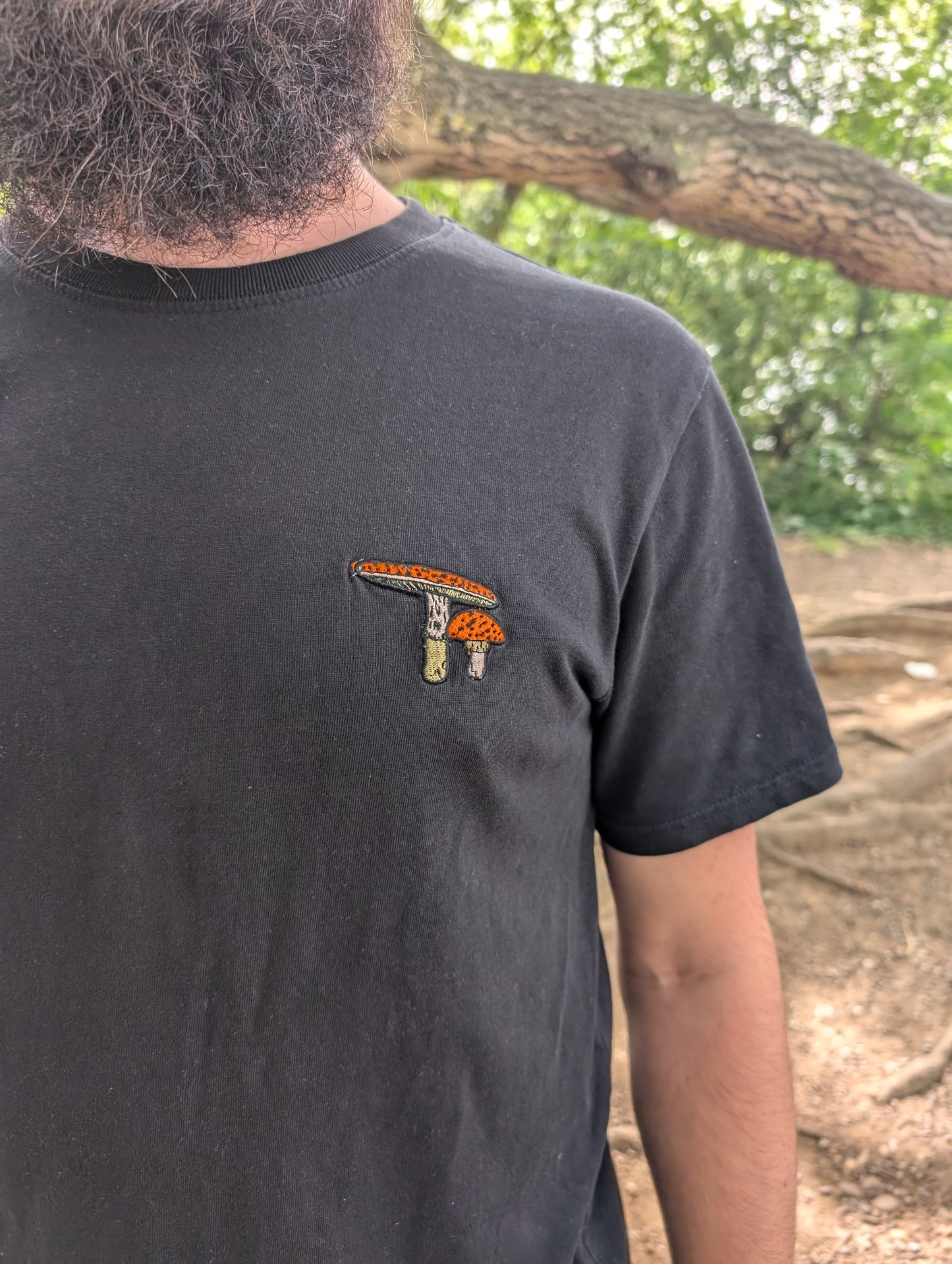 Fly Agaric Embroidered Organic Tee