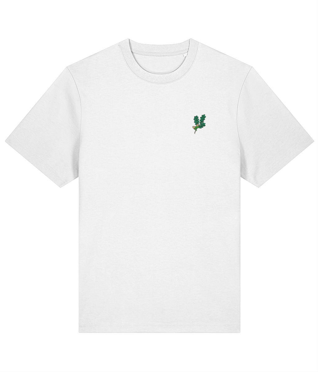 Oak Leaf Embroidered Organic Tee