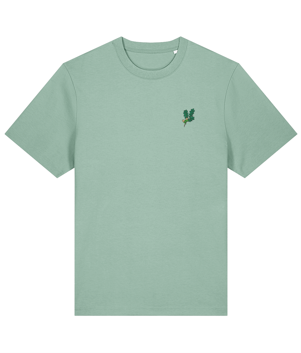 Oak Leaf Embroidered Organic Tee