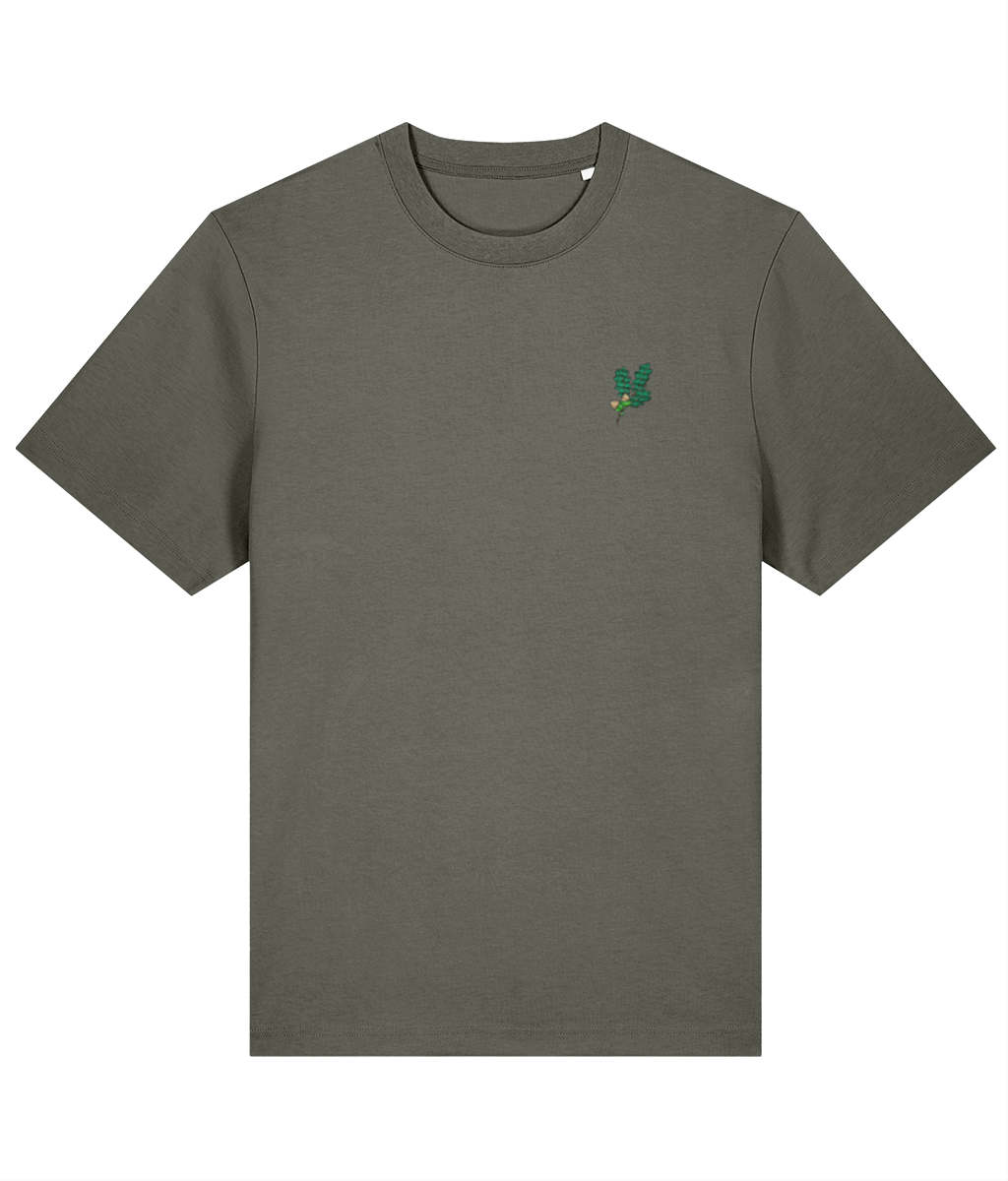 Oak Leaf Embroidered Organic Tee