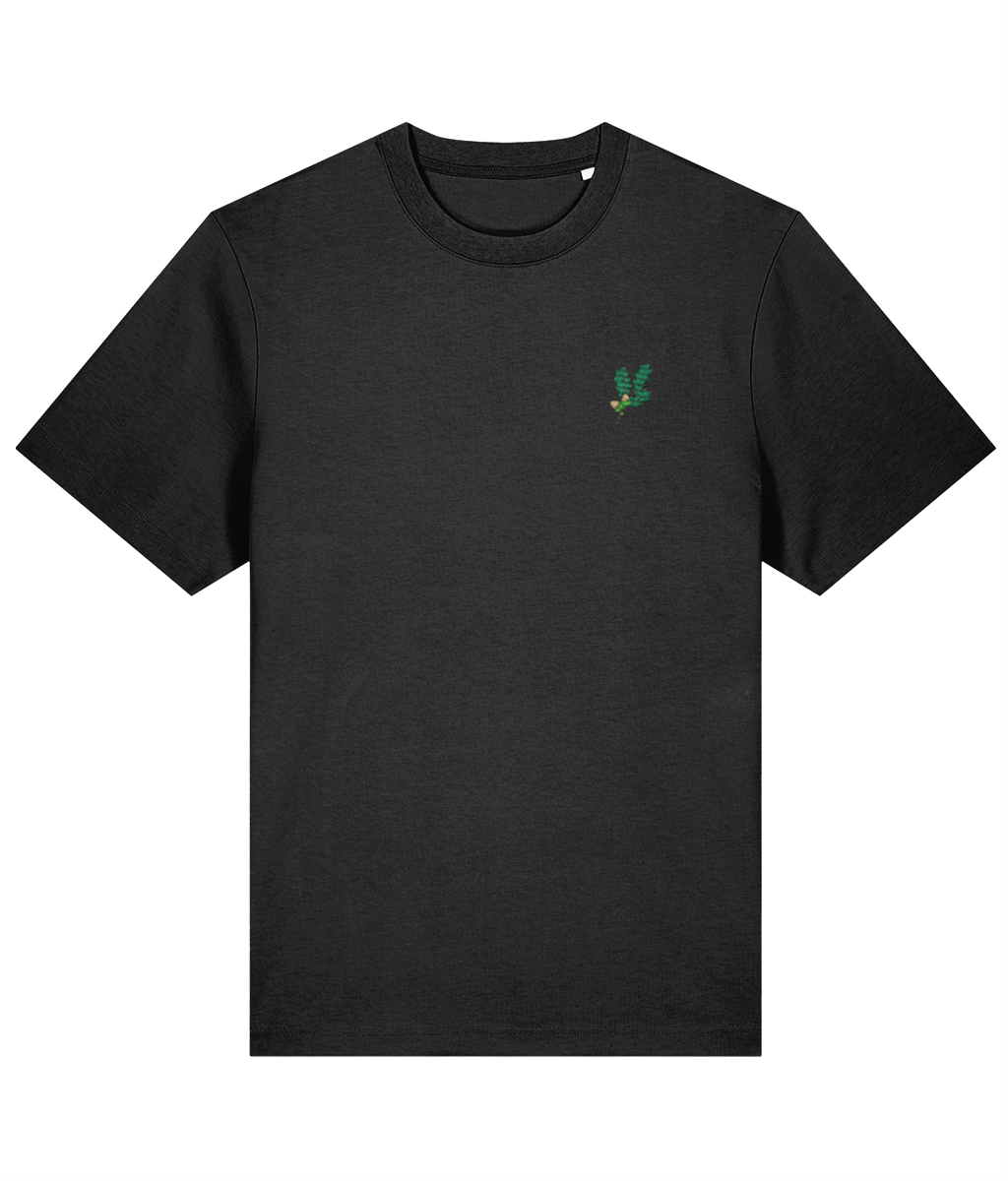 Oak Leaf Embroidered Organic Tee